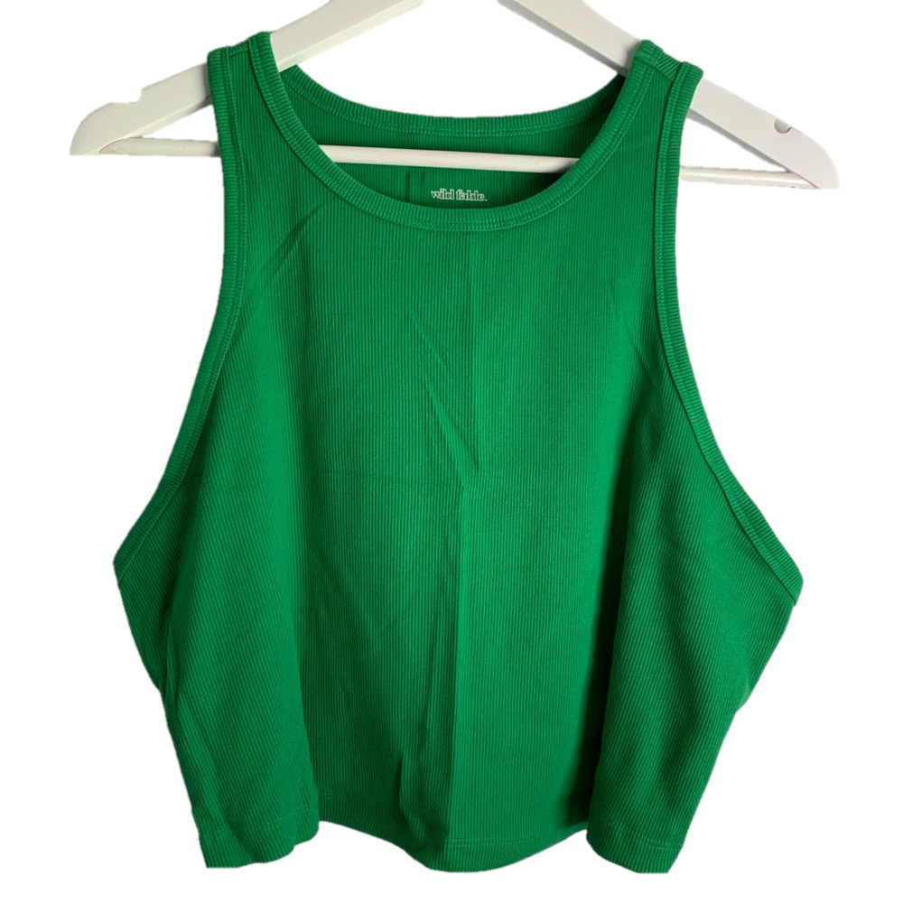 Wild Fable Green Crop Tank Top